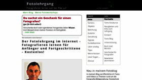 What Fotolehrgang.de website looks like in 2024 