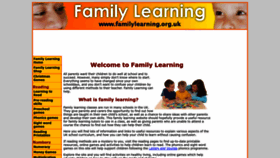 What Familylearning.org.uk website looks like in 2024 