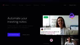 What Fireflies.ai website looked like in 2024 (1 year ago)