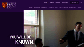 What Fatherryan.org website looks like in 2024 