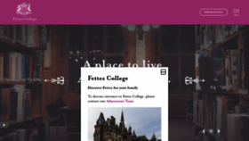 What Fettes.com website looks like in 2024 