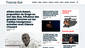 What Francesoir.fr website looks like in 2024 
