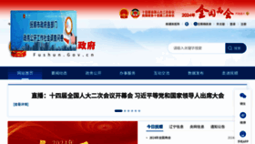 What Fushun.gov.cn website looks like in 2024 