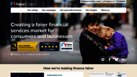 What Fairerfinance.com website looks like in 2024 
