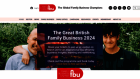 What Familybusinessunited.com website looks like in 2024 