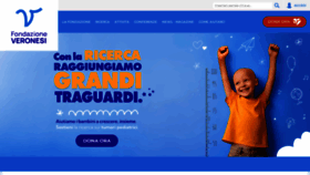 What Fondazioneveronesi.it website looks like in 2024 