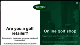 What Foremostgolf.com website looks like in 2024 