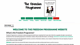 What Freedomprogramme.co.uk website looks like in 2024 