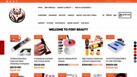 What Foxybeauty.co.za website looks like in 2024 