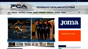 What Fcatletisme.cat website looks like in 2024 