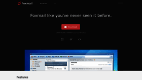 What Foxmail.com.cn website looked like in 2024 (1 year ago)