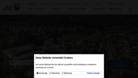 What Freising.de website looked like in 2024 (1 year ago)