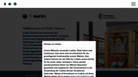 What Fruehe-chancen.de website looks like in 2024 