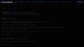 What Flashtux.org website looks like in 2024 