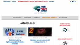 What Forumprzeciwdepresji.pl website looks like in 2024 