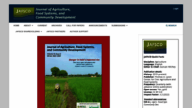 What Foodsystemsjournal.org website looks like in 2024 