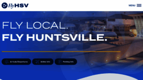 What Flyhuntsville.com website looks like in 2024 