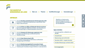 What Fachagentur-windenergie.de website looked like in 2024 (1 year ago)