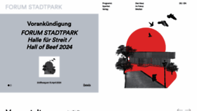 What Forumstadtpark.at website looked like in 2024 (1 year ago)