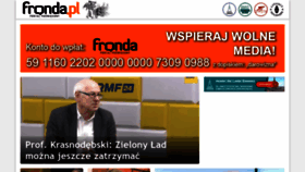 What Fronda.pl website looks like in 2024 