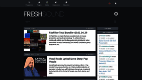 What Freshsound.ru website looks like in 2024 