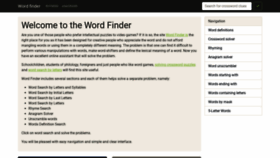What Findwords.info website looks like in 2024 