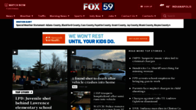 What Fox59.com website looks like in 2024 