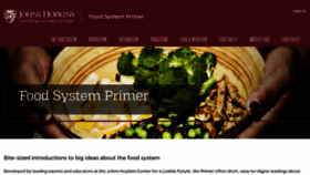 What Foodsystemprimer.org website looks like in 2024 
