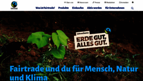 What Fairtrade-deutschland.de website looks like in 2024 