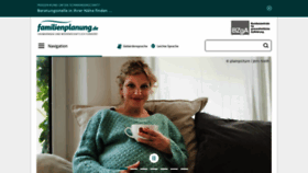 What Familienplanung.de website looks like in 2024 