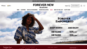 What Forevernew.co.in website looks like in 2024 