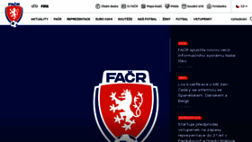 What Fotbal.cz website looks like in 2024 