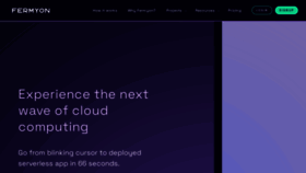 What Fermyon.com website looks like in 2024 