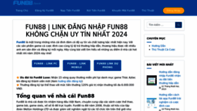 What Fun88choi.com website looks like in 2024 