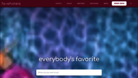 What Favehotels.com website looks like in 2024 