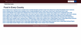 What Foodbycountry.com website looks like in 2024 