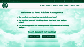 What Foodaddictsanonymous.org website looks like in 2024 