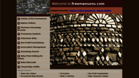 What Freemansons.com website looked like in 2011 (12 years ago)