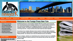 What Foreignpressnewyork.com website looked like in 2011 (12 years ago)