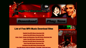 What Freemp3musicdownloadsite.net website looked like in 2011 (12 years ago)