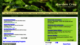 What Gardencrop.com website looked like in 2011 (13 years ago)