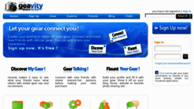 What Geavity.com website looked like in 2012 (12 years ago)