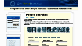 What Govpeoplesearch.net website looked like in 2012 (12 years ago)