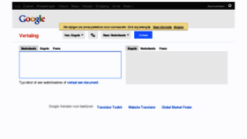 What Googlevertalen.nl website looked like in 2012 (12 years ago)