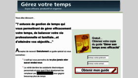 What Gestiondutemps.org website looked like in 2012 (12 years ago)