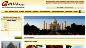 What Getsholidays.de website looked like in 2012 (12 years ago)