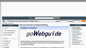 What Gowebguide.de website looked like in 2012 (12 years ago)