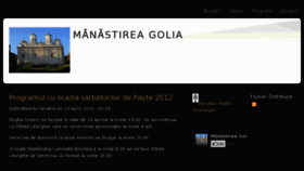 What Golia.ro website looked like in 2012 (12 years ago)