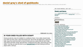 What Geekbooks.com website looked like in 2012 (11 years ago)