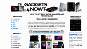 What Gadgets4nowt.co.uk website looked like in 2012 (11 years ago)